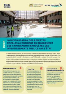 LA DIGITALISATION DES RECETTES FISCALES A CONTRIBUÉ AU DOUBLEMENT DES FINANCEMENTS ENDOGÈNES DES INVESTISSEMENTS PUBLICS PAR L’ÉTAT