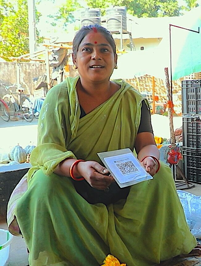 A QR Code and a House Half-Built